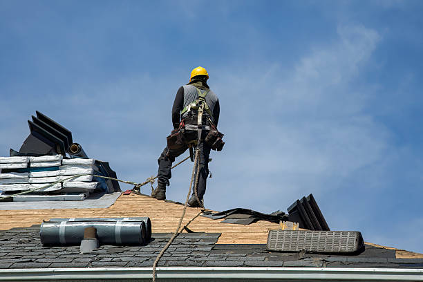 Professional Gutter Installation technician working in Glasgow, PA